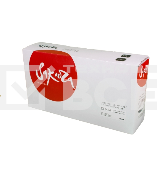 Картридж лазерный Sakura CE342A для HP LJ 700/775, желтый, 16 000 к.