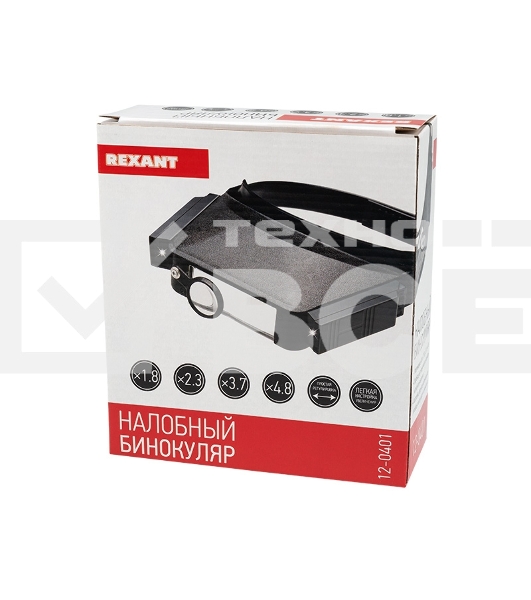 Бинокуляр монтажный Rexant, 1.8x/2.3x/3.7x/4.8x 12-0401