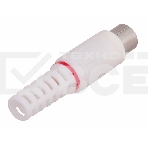 Разъем штекер TV PROconnect без пайки белый, фото2