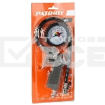 Пистолет для накачки шин PATRIOT GN 60D 10бар шланг360мм манометр63мм быстросъем, фото 1