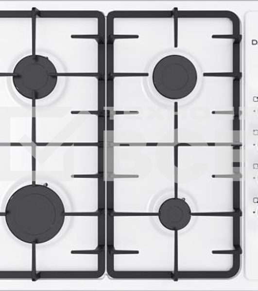 Газовая варочная панель Darina 1T1 BGM341 11 W, белая