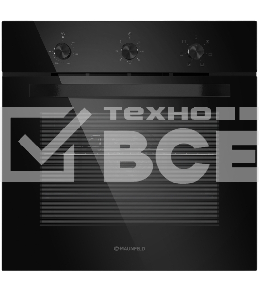 Духовой шкаф электрический Maunfeld EOEC.586B2 черный, встраиваемый