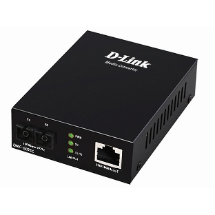 Медиаконвертер D-Link DMC-G02SC/A1A с 1 портом 100/1000Base-T и 1 портом 1000Base-SX с разъемом SC для многомодового оптического кабеля (до 550 м)