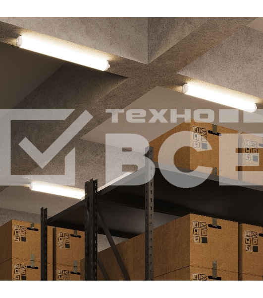 Светильник светодиодный Gauss IP65 590*40*30мм 18Вт 1300lm 4000К линейн. мат.  143424218  Gauss