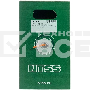 Кабель информационный NTSS NTSS-IN-UTP4-5Е-LSZH-OR кат.5E U/UTP 4X2X24AWG LSZH внутренний 305м оранжевый