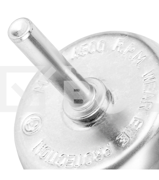 Щетка для дрели Сибртех 65 мм, 'чашка' со шпилькой, витая проволока 0,3 мм