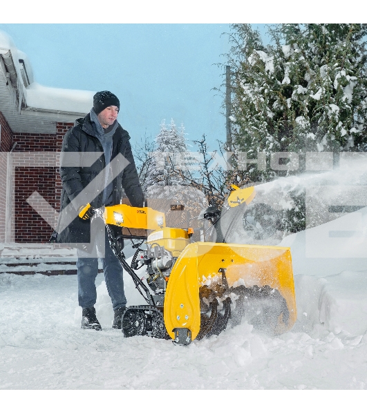 Бензиновая снегоуборочная машина SBL 711DT PRO, 420cc, гусеницы, эл.старт, блок. дифф.  Denzel