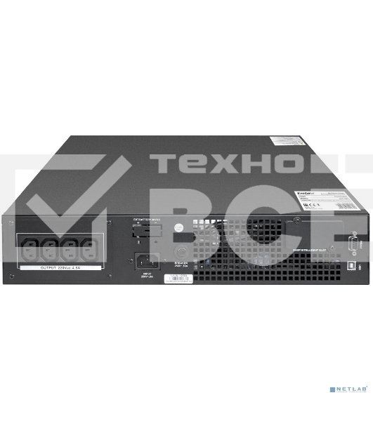 Источник бесперебойного питания On-line ExeGate EP285646RUS PowerExpert ULS-1000.LCD.AVR.C13.USB.RS232.SNMP.2U <1000VA/1000W, On-Line, PF=1, LCD, 4*IEC-C13, RS232, USB, SNMP-slot, Rackmount 2U/Tower, Black>