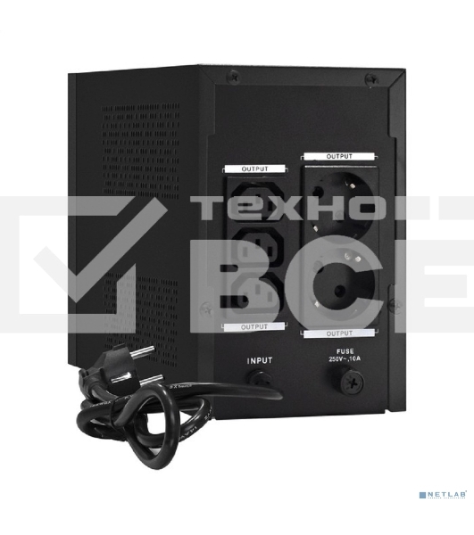 Источник бесперебойного питания ExeGate EX292801RUS SpecialPro UNB-1600.LED.AVR.2SH.3C13 <1600VA/950W, LED, AVR, 2*Schuko+3*C13, съемн.кабель, металлический корпус, Black>