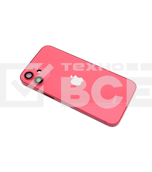Задняя крышка (корпус) в сборе с рамкой для Apple iPhone 12 Mini красная