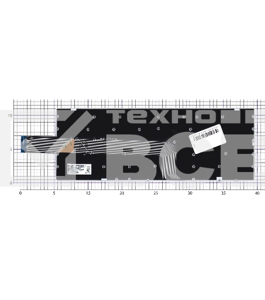 Клавиатура для ноутбука Lenovo Flex 3 CB-11 черная