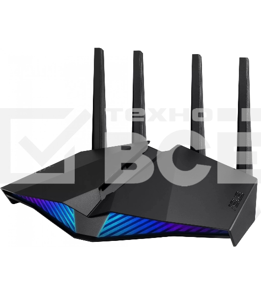 Маршрутизатор ASUS DSL-AX82U Dual-band WiFi 6 xDSL Modem Router 574(2x2)+4804Mbps(4x4) EU/13/EU/P_EU_/ RTL {5} (728591) (90IG05Q0-BM9100)