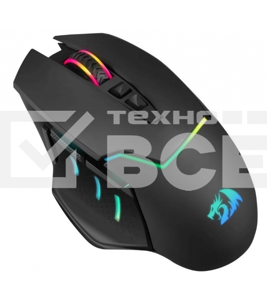 Мышь беспроводная Defender Redragon Mirage Pro черный, 8000 dpi, радиоканал, USB, кнопки - 9