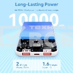Внешний аккумулятор Vention 10000mAh(M/C-A/A)22.5W Белый с LED Дисплеем, фото20