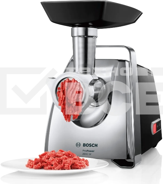 Мясорубка Bosch MFW67440 2000Вт черный/серебристый