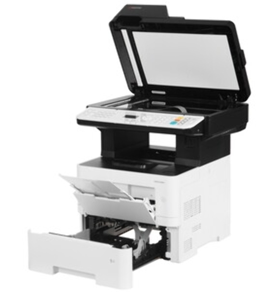 МФУ лазерное Kyocera ECOSYS MA4500fx (110C123NL0), A4, ч/б, печ. до 45 стр/мин., скан. до 60 стр/мин. (ч/б) 40 стр/мин (цвет), 1200 x 1200 dpi (печать) 600x600dpi (скан.), USB, RJ-45, Air Print, Mopria