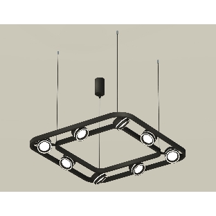 Светильник Ambrella light XB9182151/8 SBK/FR черный песок/белый матовый GX53 (C9182, N8434)