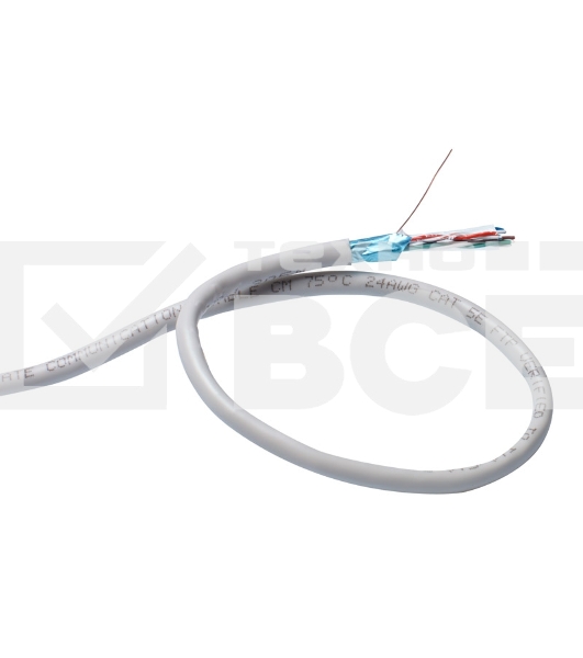 Кабель Exegate FTP 4 пары кат.5e Exegate медь, экран, 305м pullbox, серый