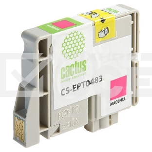 Картридж струйный Cactus CS-EPT0483 пурпурный (14,4 мл) для Epson Stylus Photo R200/R220/R300/R320/R340/RX500/RX600/RX620/RX640