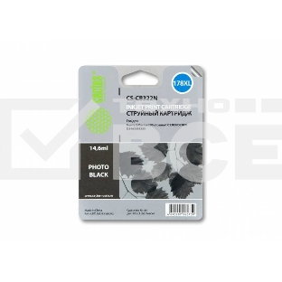 Картридж струйный Cactus CS-CB322N №178XL фото черный (14.6 мл.) для HP PS B8553/C5383/C6383/D5463
