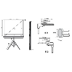 Экран на штативе Lumien Master View 127x127 см Matte White FiberGlass (LMV-100101), фото3