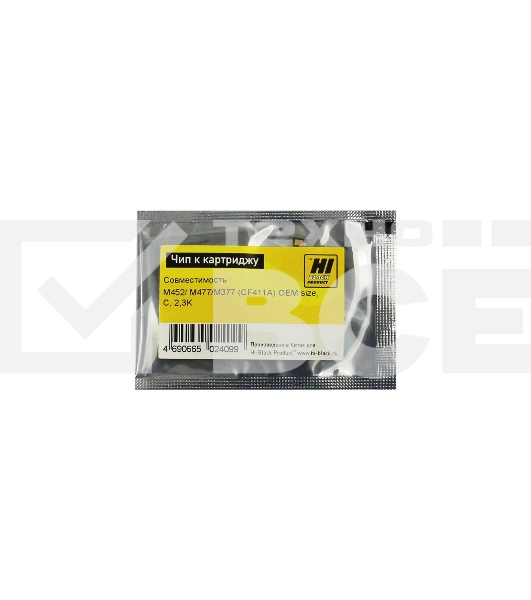 Чип Hi-Black к картриджу HP CLJ Pro M452/MFP M477 (CF411A) OEM SIZE, C, 2,3K