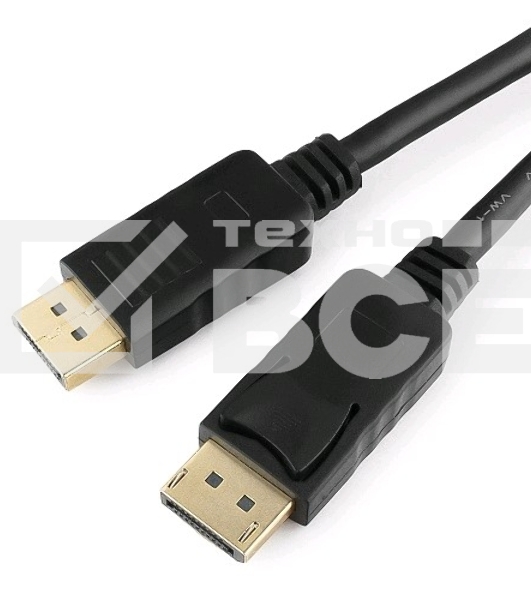 Кабель DisplayPort Gembird/Cablexpert, 5м, 20M/20M, v1.2, черный, экран, пакет (CC-DP2-5M)