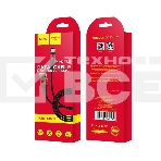 Кабель USB 2.0 hoco X26, AM/Lightning M, черно-красный, 1м, фото2