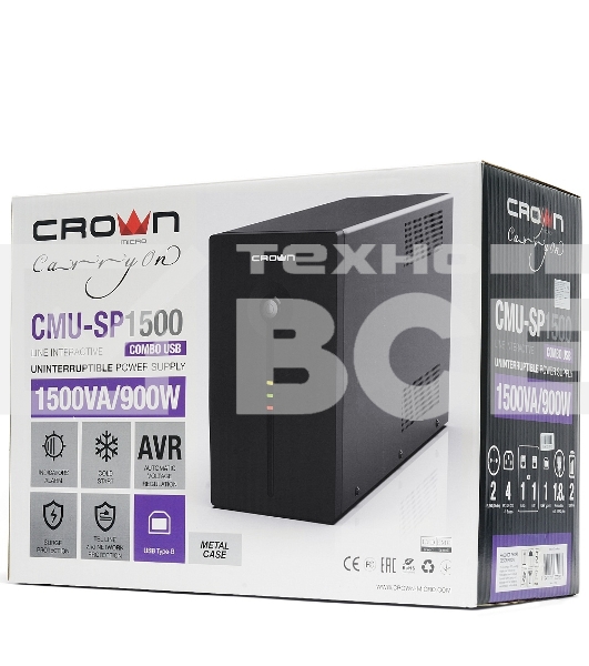 Источник бесперебойного питания CMU-SP1500COMBO USB