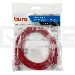 Патч-корд Buro cat5E 2м красный RJ-45 (m)-RJ-45 (m), фото2