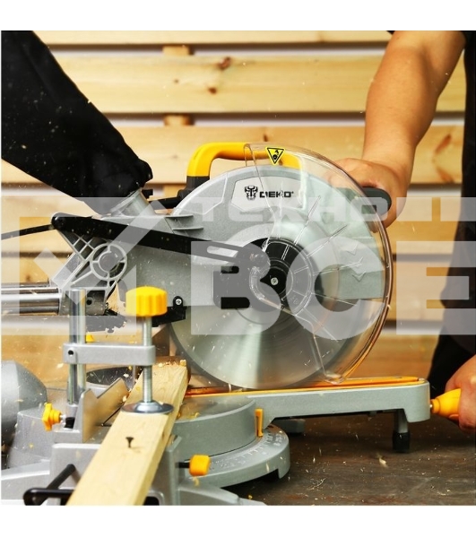 Торцовочная пила Deko DKMS2200-255 Laser 2200Вт 4500об/мин d=255мм