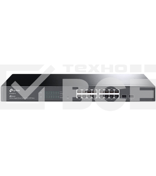 Коммутатор TP-Link Jetstream 16-port gigabit smart switch with 2-gigabit uplink ports