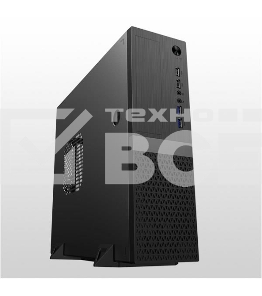 Компьютерный корпус Foxline FL-211-TFX300S с блоком питания 300Вт, mATX case, black, w/PSU TFX 300W, w/2xUSB2.0+2xUSB3.0, w/pwr cord, w/ 8cm FAN