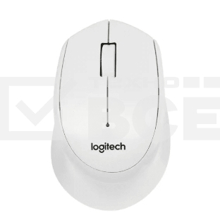 Мышь беспроводная Logitech M330 SILENT PLUS белый, 1000 dpi, радиоканал, USB, кнопки - 3