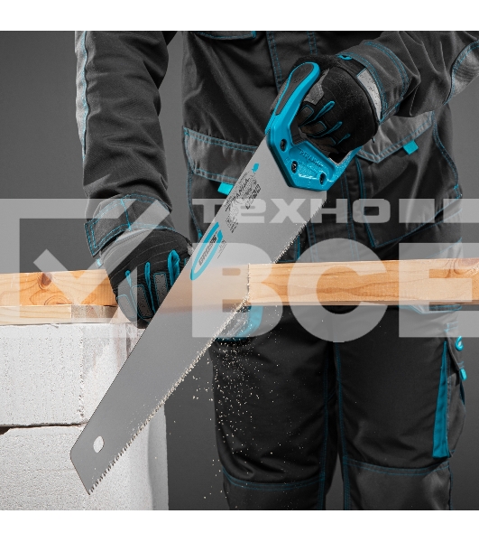 Ножовка Gross 24101 по дереву piranha 500мм 7-8 tpi зуб - 3d каленый зуб двухкомпонентная рукоять