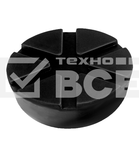 Опора резиновая MATRIX 50910для подкатного домкрата универсальная d=89 mm d=60 mm h=35 mm