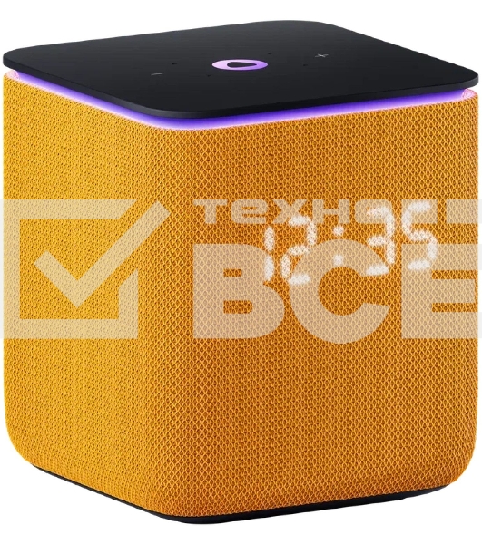 Умная колонка Яндекс Станция Миди, ZigBee, 24Вт, с голосовым ассистентом Алиса на YaGPT, оранжевый