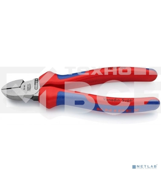 Бокорезы KNIPEX 7002160160мм диагональные, ручки с двухцветными многокомпонентными чехлами