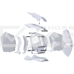 Компьютерный корпус JONSBO MOD-3 Mini White без БП, боковые панели из закаленного стекла, mini-ITX, micro-ATX, белый