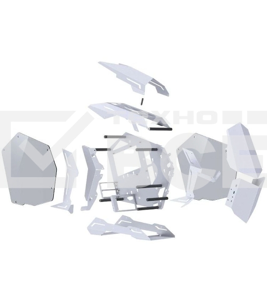 Компьютерный корпус JONSBO MOD-3 Mini White без БП, боковые панели из закаленного стекла, mini-ITX, micro-ATX, белый