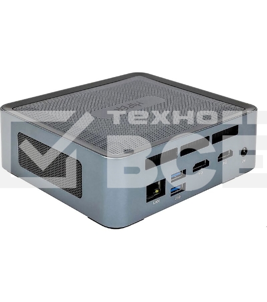 Мини ПК HIPER EXPERTBOX D20 Intel Core i5 1240P(1.7Ghz)/16384Mb/512PCISSDGb/noDVD/Int:Intel Iris Xe Graphics/BT/WiFi/war 1y/0.45kg/Тёмно-серый/Win11Pro + WiFi 6, BT 5.2,металл, VESA 75х75, 100х100