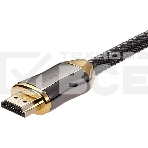 Кабель HDMI 19M/M,ver. 2.1, 8K@60 Hz 3m метал разъемы, нейлоновая оплетка Telecom <TCG300-3M>, фото4