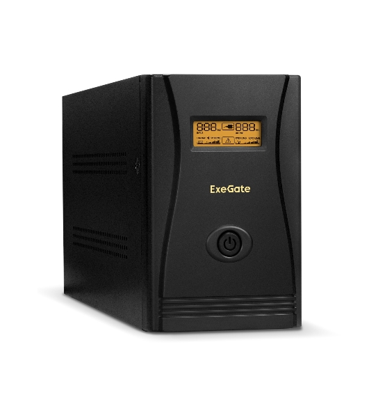 Источник бесперебойного питания ExeGate EP285484RUS SpecialPro Smart LLB-1000.LCD.AVR.C13.RJ.USB 1000VA/650W, LCD, AVR, 6*IEC-C13, RJ45/11, USB, черный