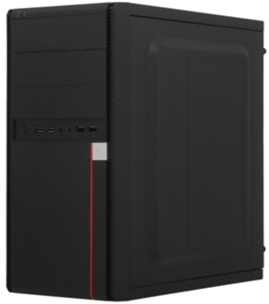 Компьютерный корпус Minitower ExeGate BA-204U (mATX, без БП, 2хUSB+2хUSB 3.0, аудио, черный)