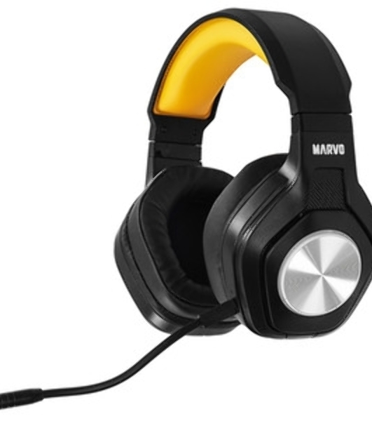 Гарнитура MARVO HG9084 Pulz 80 чёрный, проводная, USB, подсветка