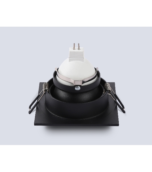 Встраиваемый точечный светильник Ambrella light TN102828 BK/BK черный/черный GU5.3 92*92*50
