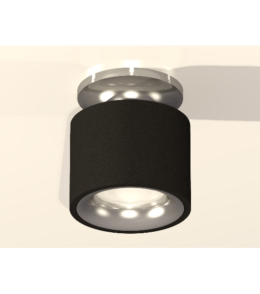Светильник Ambrella Light XS7511081 SBK/PSL черный песок/серебро полированное MR16 GU5.3 (N7927, C7511, N7012)