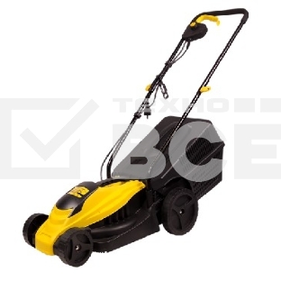Газонокосилка CHAMPION EM3110 эл. Мощность 1000 Вт, Ширина среза 320 мм, Высота среза 20-60 мм, Объем травосборника 30 л, Вес 6,8 кг, Легкая, Удобная, Наличие разборной металлической рукоятки, Регулировка высоты среза.