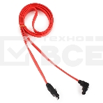 Кабель интерфейсный SATA Cablexpert CC-SATAM-DATA90-0.8M, 80см, угловой разъем, 7pin/7pin, защелка, пакет, фото5