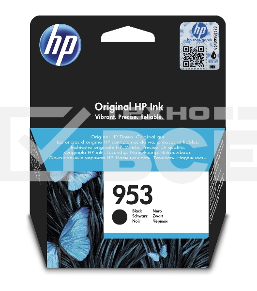 Картридж струйный HP 953 L0S58AE черный для HP OJP 8710/8715/8720/8730/8210/8725 (1000стр.)
